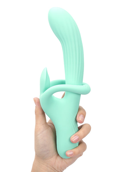 Maia TENLEY - Mint Green 24.1 cm USB Rechargeable Gyrating Rabbit Vibrator