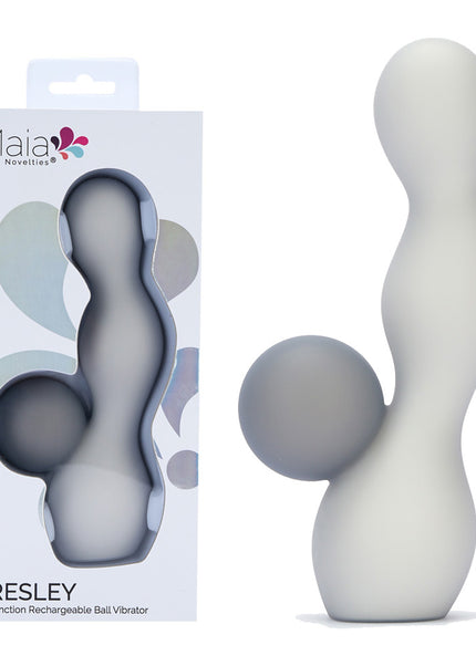 Maia PRESLEY - Grey 15.2 cm USB Rechargeable Rabbit Vibrator