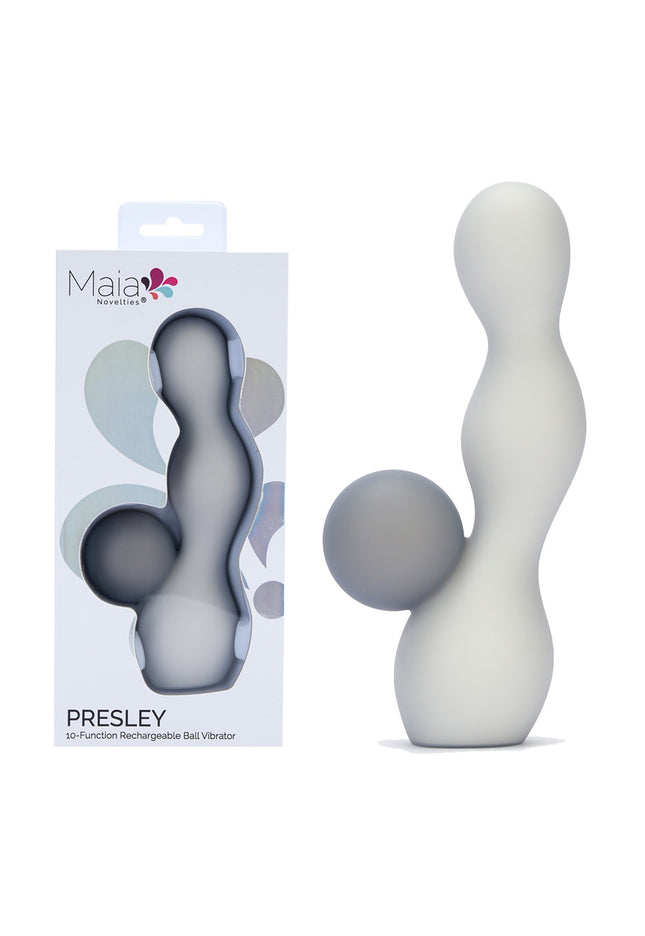 Maia PRESLEY - Grey 15.2 cm USB Rechargeable Rabbit Vibrator