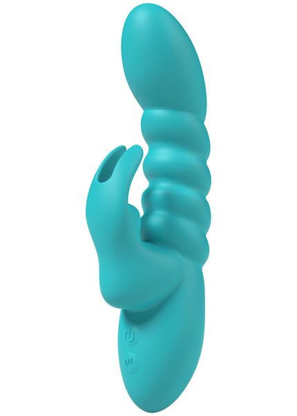 Party Up BRYNLYN - Teal - Teal 18.2 cm USB Rechargeable Rabbit Vibrator