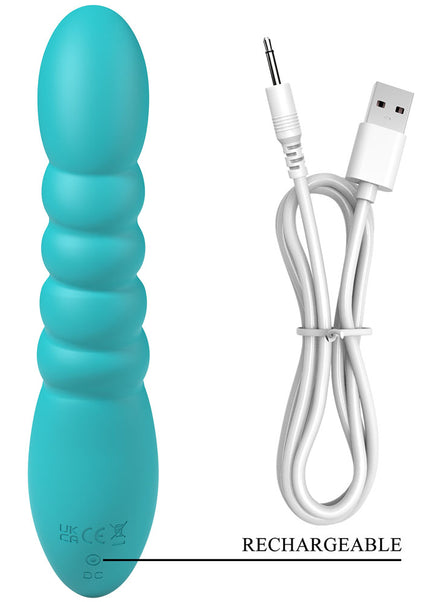 Party Up BRYNLYN - Teal - Teal 18.2 cm USB Rechargeable Rabbit Vibrator