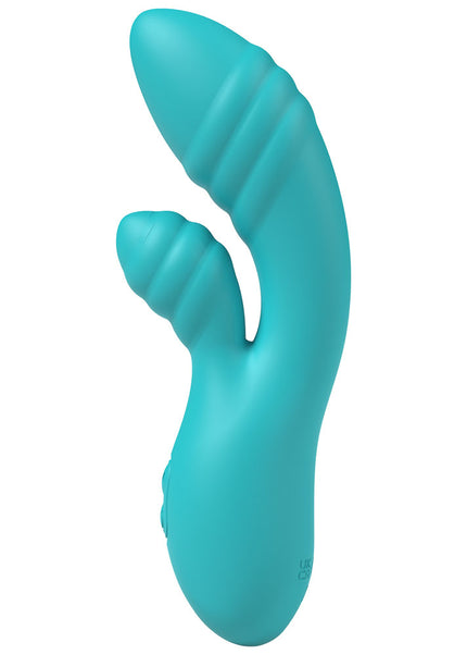 Party Up DALIDA - Teal - Teal 16.2 cm USB Rechargeable Rabbit Vibrator