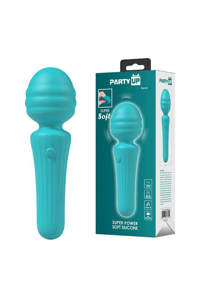 Party Up DUUNA - Teal - Teal 16.9 cm USB Rechargeable Massage Wand
