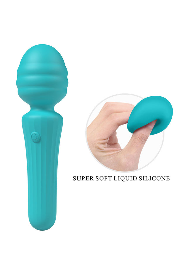 Party Up DUUNA - Teal - Teal 16.9 cm USB Rechargeable Massage Wand