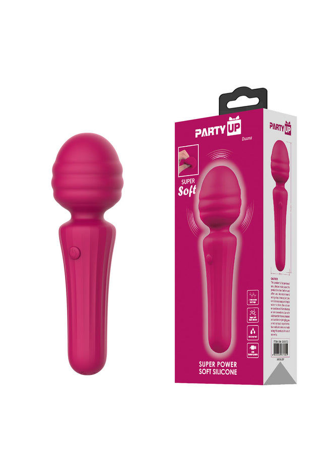 Party Up DUUNA - Pink - Pink 16.9 cm USB Rechargeable Massage Wand