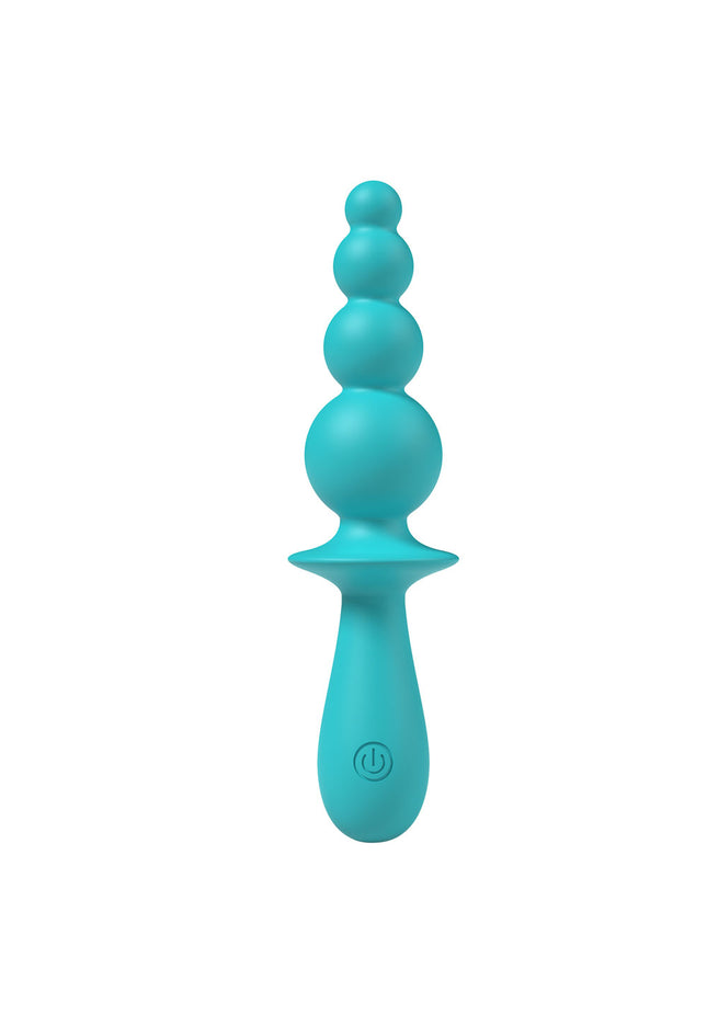 Party Up EVAJANE - Teal - Teal 17.1 cm USB Rechargeable Beaded Vibrator