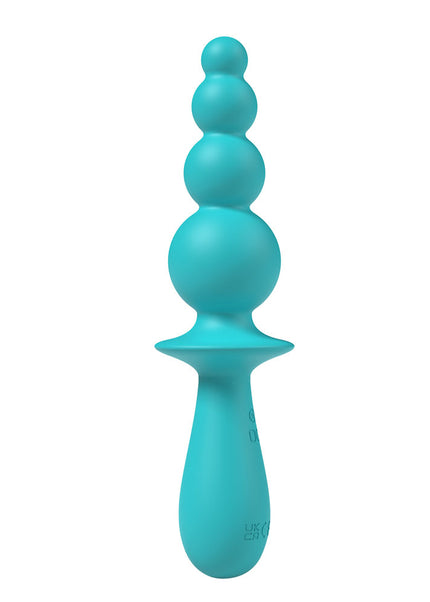 Party Up EVAJANE - Teal - Teal 17.1 cm USB Rechargeable Beaded Vibrator