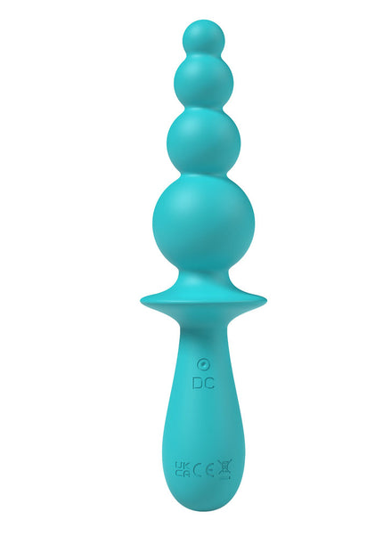 Party Up EVAJANE - Teal - Teal 17.1 cm USB Rechargeable Beaded Vibrator