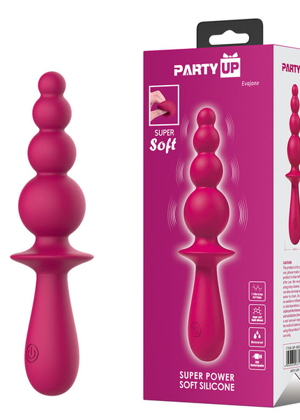 Party Up EVAJANE - Pink - Pink 17.1 cm USB Rechargeable Beaded Vibrator