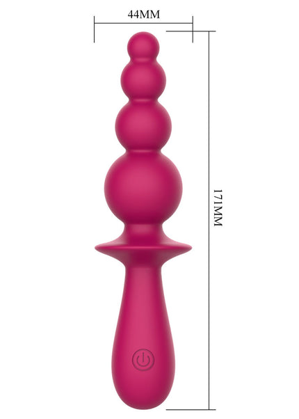 Party Up EVAJANE - Pink - Pink 17.1 cm USB Rechargeable Beaded Vibrator
