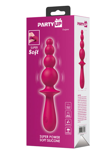 Party Up EVAJANE - Pink - Pink 17.1 cm USB Rechargeable Beaded Vibrator