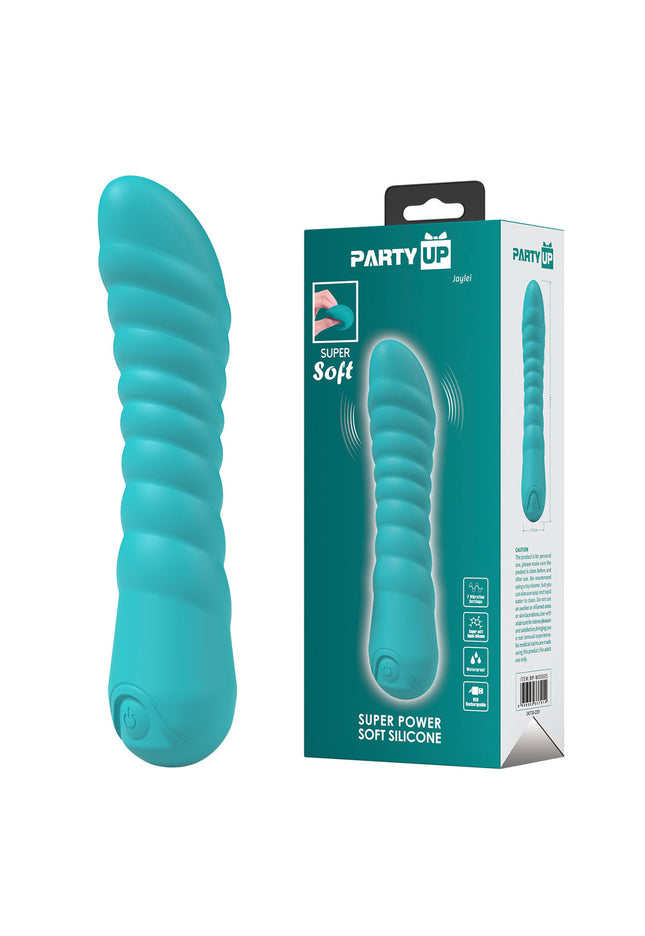 Party Up JAYLEI - Teal - Teal 14.6 cm USB Rechargeable Vibrator