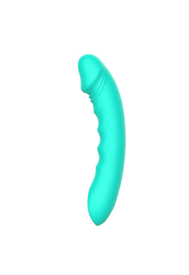 Party Up NIKI - Teal - Teal 15.4 cm USB Rechargeable Vibrator