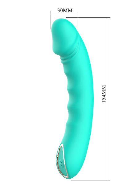 Party Up NIKI - Teal - Teal 15.4 cm USB Rechargeable Vibrator