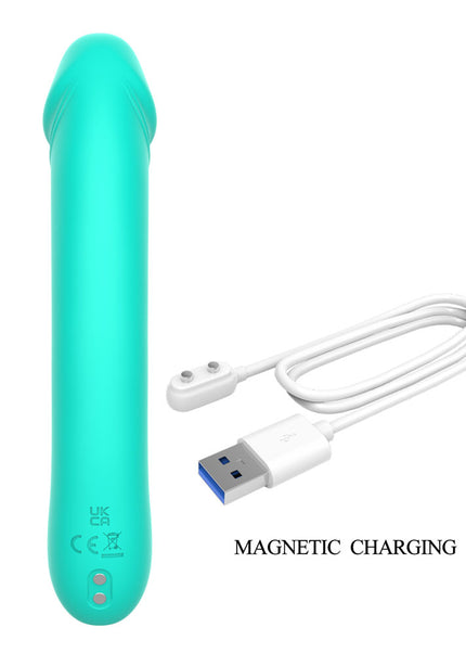 Party Up NIKI - Teal - Teal 15.4 cm USB Rechargeable Vibrator