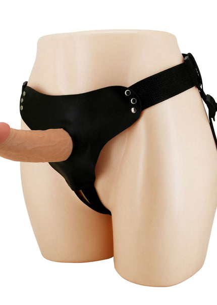 Party Up NATHAN Strap-On - Flesh 17.5 cm Hollow Strap-On