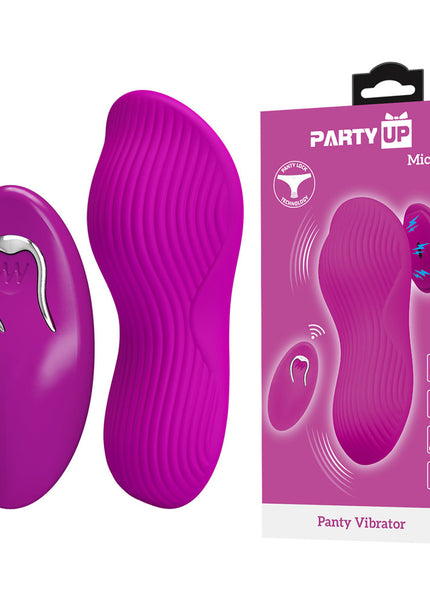 Party Up MICHAEL Panty Vibe - Pink - Pink USB Rechargeable Panty Vibrator with Wireless Remote Control