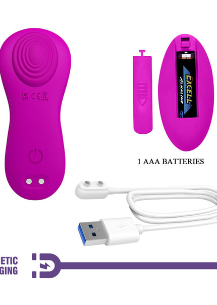 Party Up MICHAEL Panty Vibe - Pink - Pink USB Rechargeable Panty Vibrator with Wireless Remote Control
