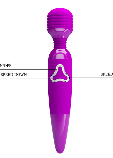 Party Up BRUCE Wand - Pink - Pink 25 cm USB Rechargeable Massage Wand