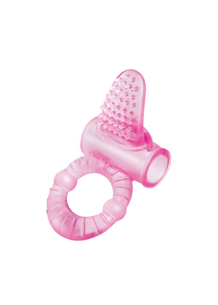 Bodywand Rechargeable Lick It Pleasure Ring - Pink USB Rechargeable Vibrating Cock Ring