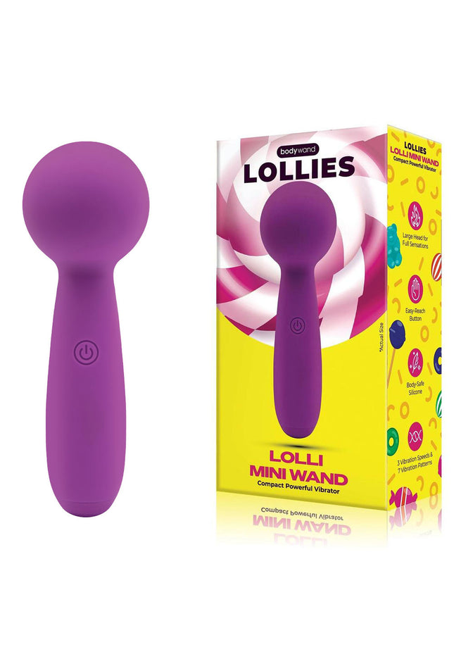 Bodywand Lolli Mini Wand - Purple - Purple 11 cm USB Rechargeable Mini Massage Wand
