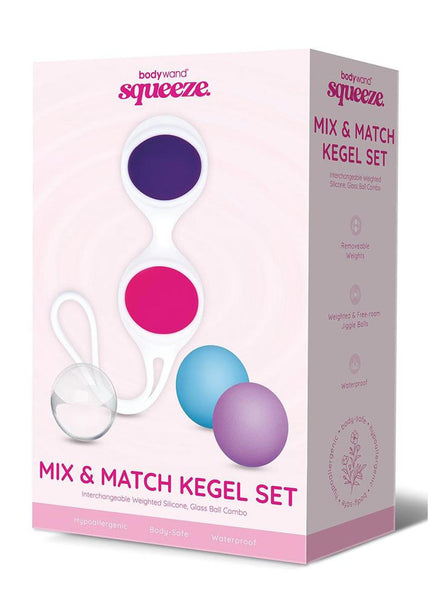 Bodywand Squeeze Mix & Match Kegel Set - Coloured Weighted Kegel Balls Set