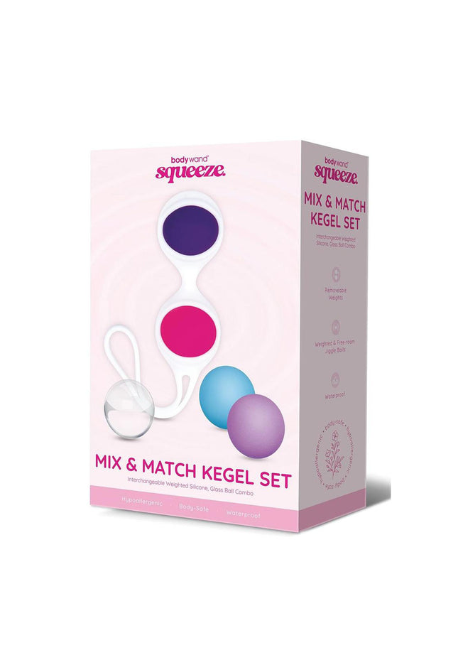 Bodywand Squeeze Mix & Match Kegel Set - Coloured Weighted Kegel Balls Set