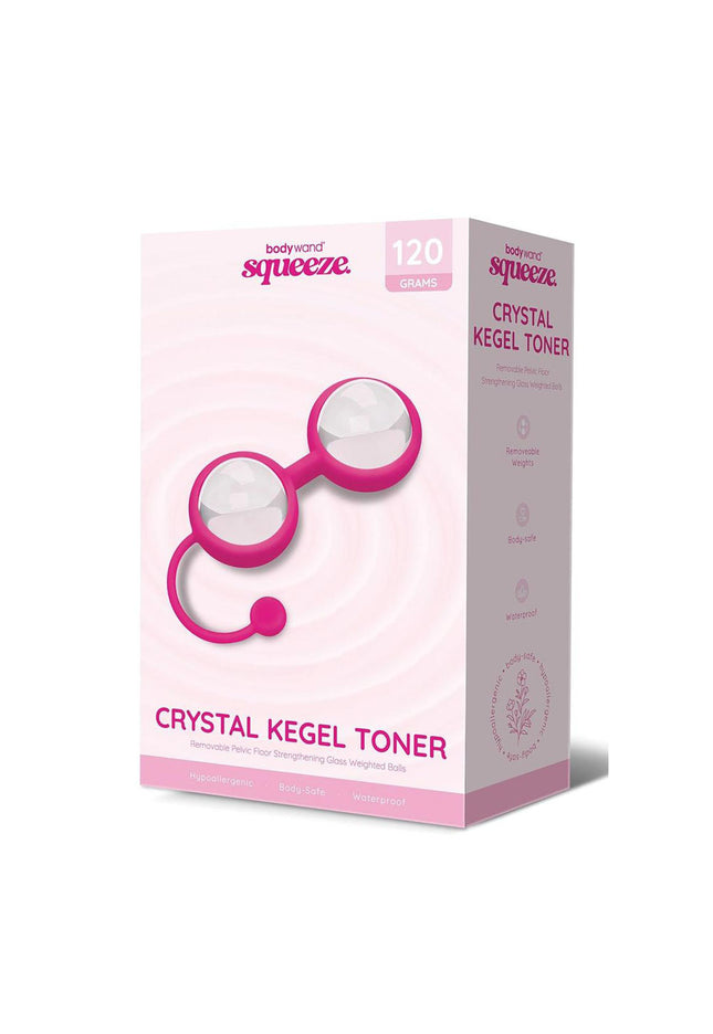 Bodywand Squeeze Crystal Kegel Toner - Glass Weighted Kegel Balls Set