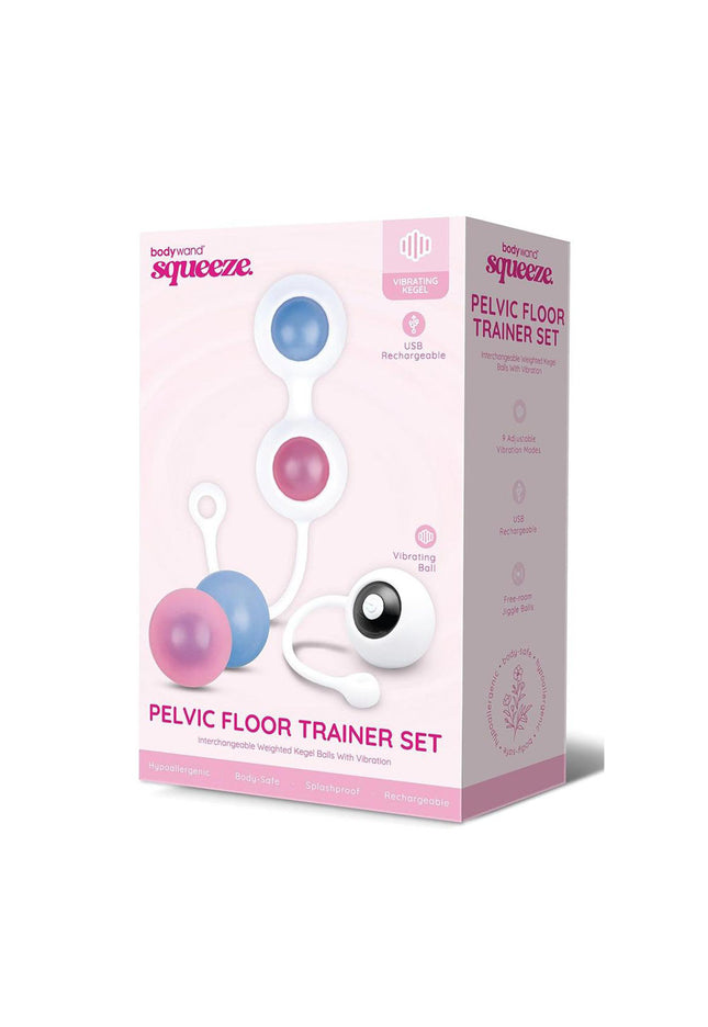 Bodywand Squeeze Pelvic Floor Trainer Set - USB Rechargeable Weighted Vibrating Kegel Set