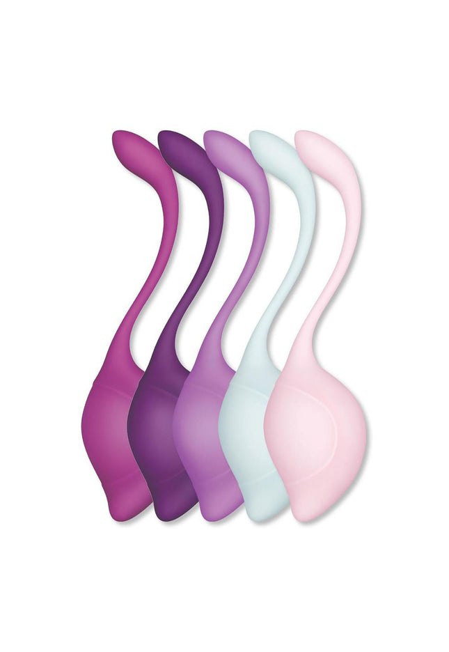 Bodywand Squeeze 5pc Teardrop Kegel Set - Weighted Kegel Set - 5 Piece Kit