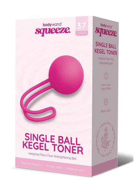 Bodywand Squeeze Single Ball Kegel Toner - Pink Kegel Ball - 37 grams