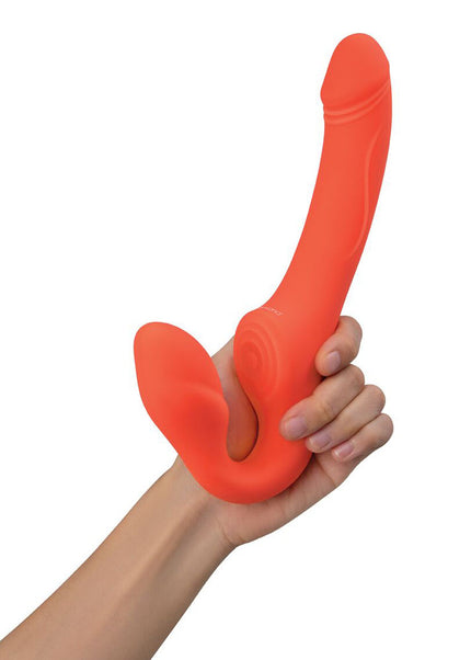 Bodywand ID Access Strapless Strap-On - Orange 15.2 cm USB Rechargeable Strapless Strap-On