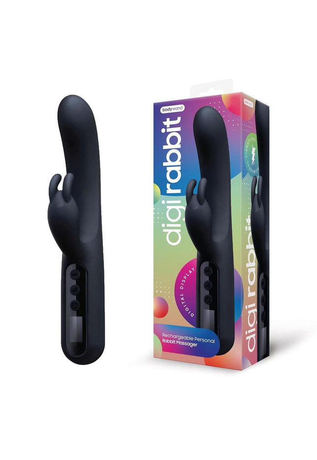 Bodywayd Digi Rabbit - Black 23 cm USB Rechargeable Rabbit Vibrator