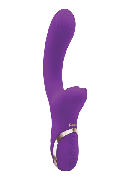 Bodywand G-Play Dual Stimulator Squirt Trainer - Purple 22 cm USB Rechargeable Rabbit Vibrator with Air Pulsation