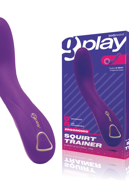 Bodywand G-Play Ergonomic Squirt Trainer - Purple 19 cm USB Rechargeable Vibrator