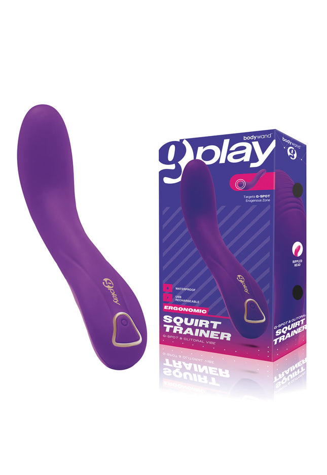 Bodywand G-Play Ergonomic Squirt Trainer - Purple 19 cm USB Rechargeable Vibrator