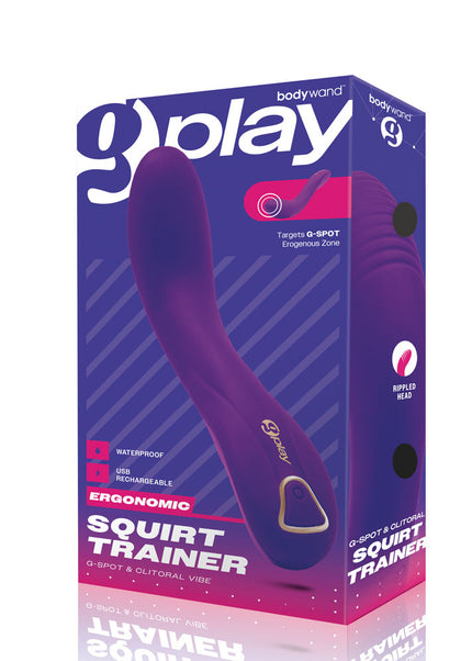 Bodywand G-Play Ergonomic Squirt Trainer - Purple 19 cm USB Rechargeable Vibrator