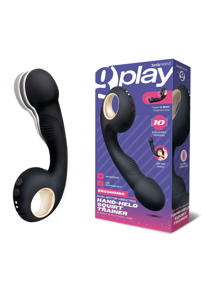 Bodywand G-Play Vibrating Squirt Trainer - Black 17 cm USB Rechargeable Vibrator