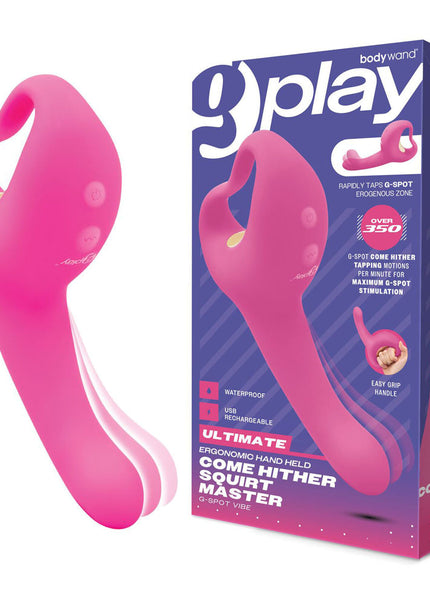 Bodywand G-Play Ultimate Come Hither Squirt Master - Pink 19 cm USB Rechargeable Vibrator