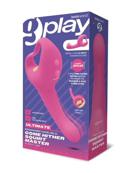 Bodywand G-Play Ultimate Come Hither Squirt Master - Pink 19 cm USB Rechargeable Vibrator