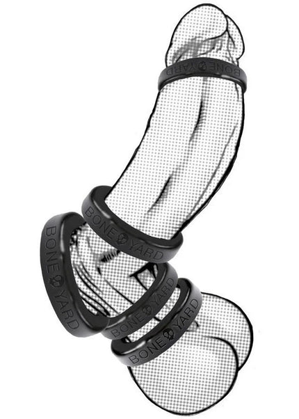 Boneyard Silicone Ring 45mm - Black 45 mm Cock Ring