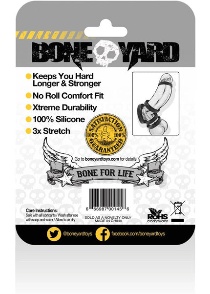 Boneyard Silicone Ring 45mm - Black 45 mm Cock Ring