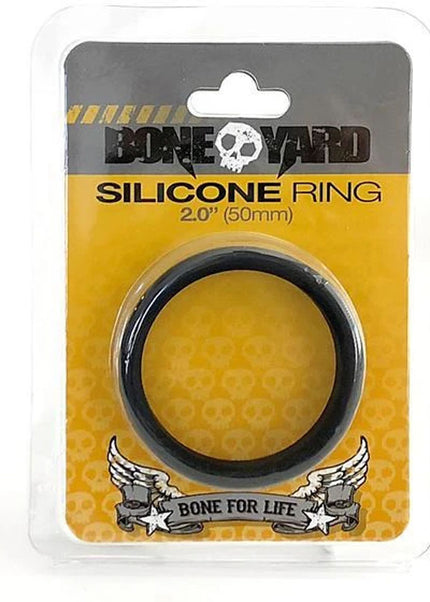 Boneyard Silicone Ring 50mm - Black 50 mm Cock Ring