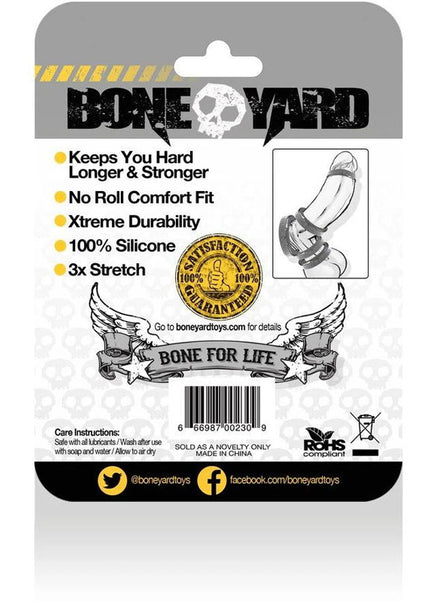 Boneyard Silicone Ring 50mm - Black 50 mm Cock Ring