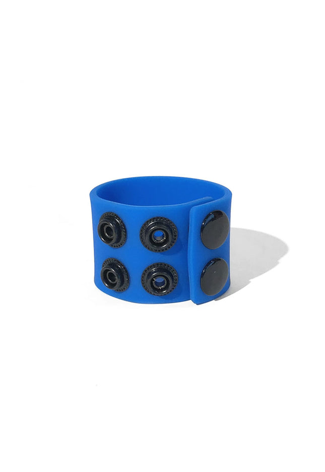 Boneyard Silicone Ball Strap Blue - Blue 3-Snap 4 cm Adjustable Ball Stretcher Ring
