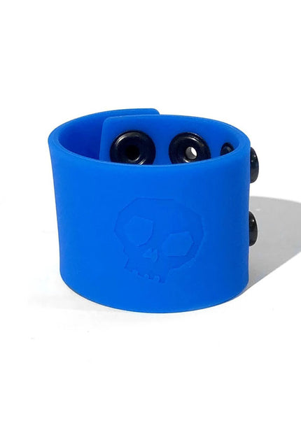 Boneyard Silicone Ball Strap Blue - Blue 3-Snap 4 cm Adjustable Ball Stretcher Ring