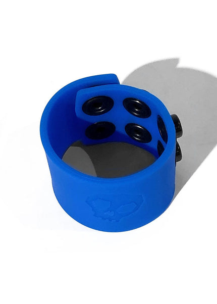 Boneyard Silicone Ball Strap Blue - Blue 3-Snap 4 cm Adjustable Ball Stretcher Ring