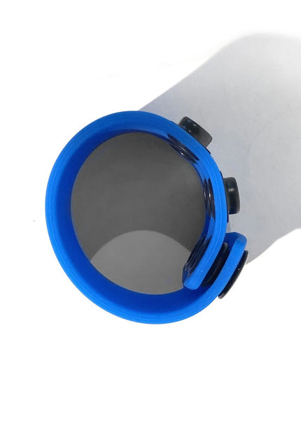 Boneyard Silicone Ball Strap Blue - Blue 3-Snap 4 cm Adjustable Ball Stretcher Ring