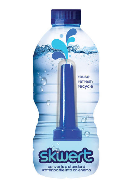 Boneyard Skwert 1 Piece Douche Nozzle - Blue Douche Nozzle for Water Bottles