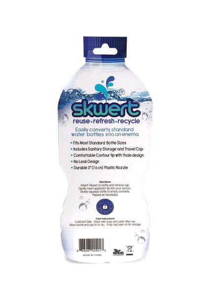 Boneyard Skwert 1 Piece Douche Nozzle - Blue Douche Nozzle for Water Bottles